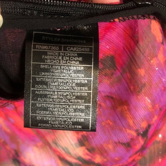 Steve Madden BNWT Azura Floral V-Neck Peplum top with side zipper sz M - Picture 6 of 8